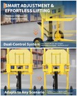 440lbs Hydraulic Material Lift 36 Inch Max Lifting Height Manual Pallet Stacke