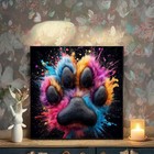5d Diamond Art Kits For Adults Beginners  Dog Paw Diamond Painting Kit diy Full 