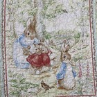 Peter Rabbit Quilt Baby Blanket Nursery Decor Beatrix Potter Bunnies Soft Clean