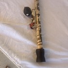 Wood Fife Flute Decorative Wind Instrument  Wood Headjoint  Beige Black Red