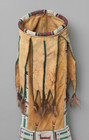 Handmade Native American Tobacco Cover Sioux Beaded Leather Pipe Bag Fringe