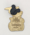 Disney Hong Kong Disneyland Goldtone Mickey Mouse Pin
