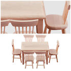 1 12 Scale Dollhouse Miniature Dining Room Furniture Set Wooden Table chairs