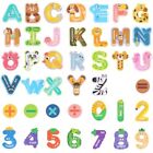  41pcs Magnetic Letters Numbers  Large Animal Alphabet Magnets For Fridge 