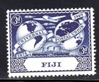 Fiji  142  1949  3c  Upu  Mint  Vf Nh  O g  B