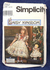 Simplicity Pattern 7282 Daisy Kingdom Girls Vest Dress   Doll Outfit 5-8 Uncut