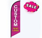 Custom Advertising Feather Flags Business Outside  only Flag  Personalized Logo
