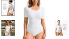Fashion-forward Short Sleeve Shapewear Bodysuit - Butt Lifting   Tummy Control