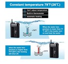 Aqqa Submersible Aquarium Heater 25w Mini Fish Tank  2-4gal  Heater Aq-011 New