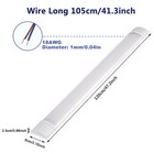 1 Pack 4ft Led Shop Light 6500k Daylight Fixture Led Ceiling Lights Garage Lamp