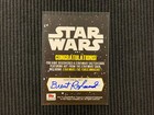 2015 Topps Star Wars Force Awakens  darth Vader Brent Ragland  1 1 Auto Sketch 