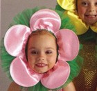  Flower Headpiece Dance Petal Face Green Pink Ballet Dance Face Tutu Smchild