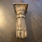 Antique Cast Iron  Hand Holding Ball Door Knocker 19th Century France 5   