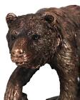 Pawing Grizzly Bear Statue 6 25 h Bronze Electroplated Resin Wildlife Figurine