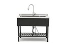 Utility Sink Huge Dog Washing Station 40   Balck Commercial Watersink