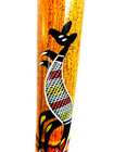 Australian Hand-carved Painted Didgeridoo Aboriginal Dot Art Kangaroo - 33  Long