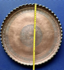 Antique Indo Persian Islamic Tinned Copper Decorative Tea hookah Tray 32   