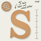 Unfinished Wood Letter  5  Wooden Surface Perfect For Diy Arts And Crafts Projec