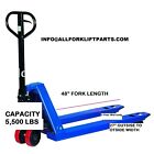 Pallet Jack Pallet Hand Truck Standard Single Load Wheels 5500 Lb Capacity 27x48