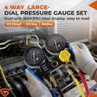 Automotive Ac R404a Refrigerant Manifold Gauge Set R134a R1234yf Hvac Manifold