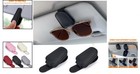 Elegant 2-pack Magnetic Leather Sunglasses Holders For Car Visor Organization