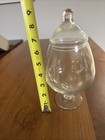 Vintage Glass Apothecary Jar 9  Footed
