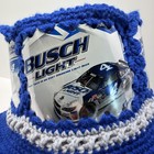 Busch Light Beer Can  Hat Kevin Harvick Racing Nascar New Vintage Style Crochet