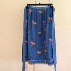 Lavish Norwegian Bunad Apron Norway Blue Handmade Linen   Cotton   Fine