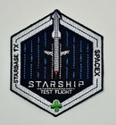 Spacex Starship 1   2 Orbital Launch Mission Combo Patches 3  Iron On Sew On
