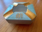Hand Painted  Porcelain Ashtray Rare Ca  1912 M  Powell Bava
