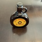 Vintage 1930   s Little Brown Jug Syrup Bottle With 2 Spare Advertising Inserts
