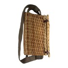 Wicker Fly Fishing Creel Basket Trout Leather Buckle Shoulder Strap Cabin Decor