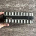 Tumi Delta Airlines Cosmetic Toiletry Amenity Hard Case Silver Gray Zip Around