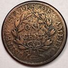 1805 Draped Bust Large Cent Fine F Coin  Damaged  16047