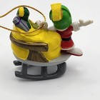 Christmas Ornament Marvin Martian K9 Looney Tunes Sleigh Sled Vintage 2000 