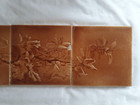 Lovely Floral Themed Photograhic Type  Tile Panel English Antique