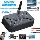 Long Range Bluetooth Transmitter Receiver Audio Adapter For Tv Home Stereo Zs
