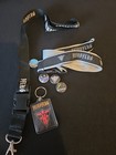 Feindflug Huge Shirt Lot  Pins  Keychains  Industrial  New   Used  L To 2xl 