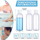 Eccliy 100 Pcs 3 4oz Small Travel Bottles Plastic Empty Squeeze Bottle Clear    