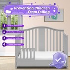 Toddler Safe Guardrail Compatible With Storkcraft And Graco Crib Conversion -   
