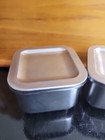Vtg Revere Ware Refrigerator Dish Storage Container Stainless Steel 4  Square