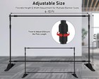 Adjustable Photo Backdrop Banner Stand Step And Repeat Stand W Clamps   Sandbags