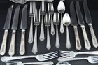 Vtg Holmes Edwards Silver Plate Romance 1925 Inlaid Flatware Service For 6 24 Pc
