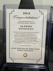      Albert Einstein    pieces Of The Past    Patch  104      Rare Collectible Card         