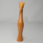 8  Carved Stone Bright Orange Giraffe Figurine White Tribal Pattern Unique Decor