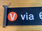 Ny Nyc Subway Roll Sign V Train 6th Avenue Of Americas Manhattan Urban Home Art