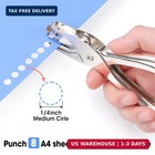 6 Pack Single Hole Punch  1 4  Paper Hole Puncher With 8-sheet Capacity For Craf
