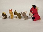 Lot Of 5  Vintage Stuffed Animals     1960 s     Saw Dust Filled     Japan     Dankin
