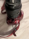 Nikon D3200 24 2 Mp Digital Slr Camera - Red  w  Af-s Dx Vr 18-55mm Lens 