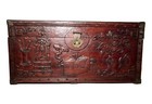 Antique Chinese Carved Traveler Trunk  3613   Circa 1800-1849